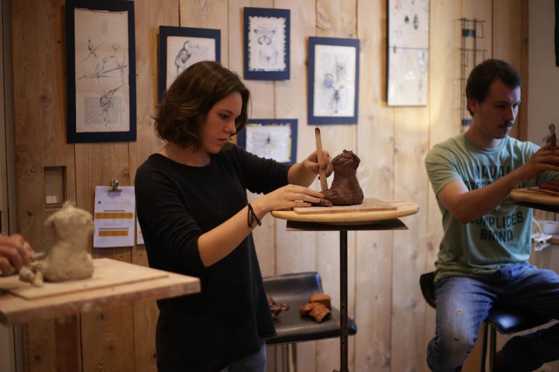 Stages SCULPTURE, les samedis 4 h avec Modèle vivant