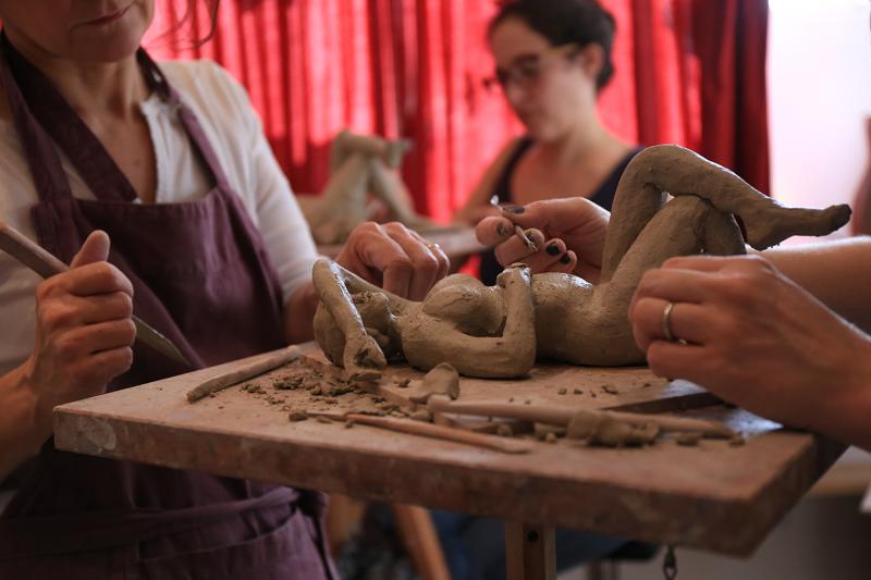 Stages SCULPTURE, les samedis 4 h avec Modèle vivant